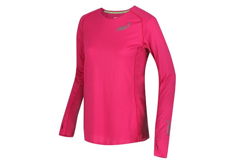 Inov-8 Base Elite 2.0 Long Sleeve Base Layer Dam Rosa Rea RVMI10927